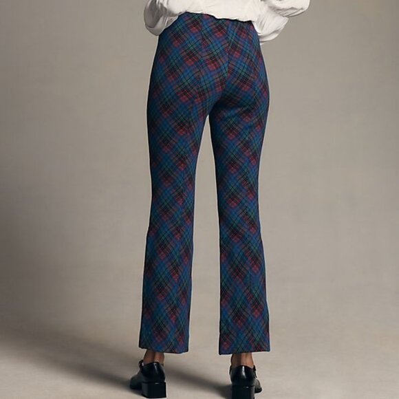 Anthropologie The Margot Kick-Flare Cropped Pants by Maeve: Plaid Edition - Picture 3 of 9